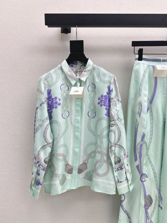 Herm 25fw Silk shirt