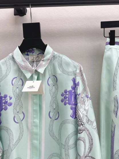 Herm 25fw Silk shirt