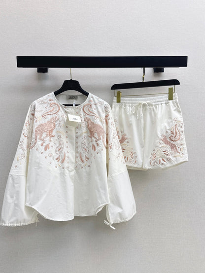 Herm 25fw embroidered suit