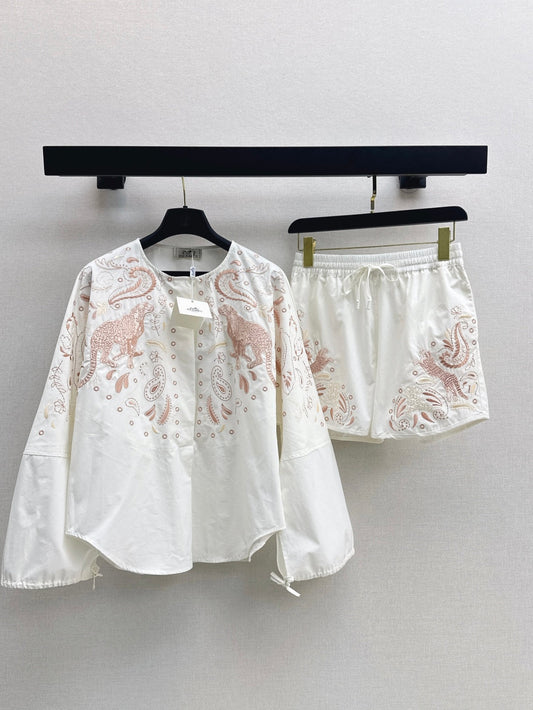 Herm 25fw embroidered suit