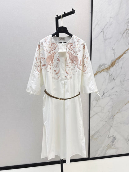 Herm 25fw embroidered dress