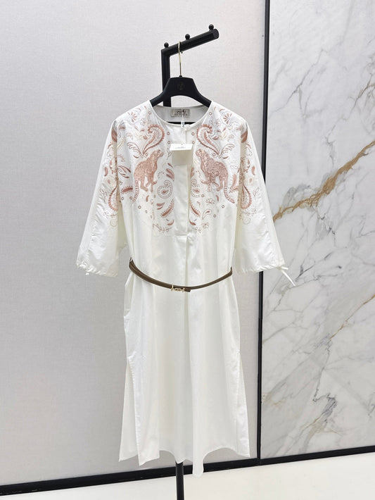 Herm 25fw embroidered dress