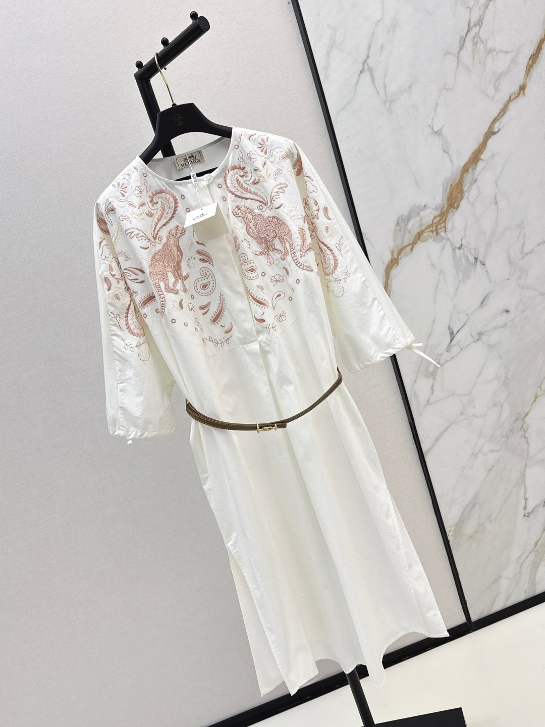 Herm 25fw embroidered dress