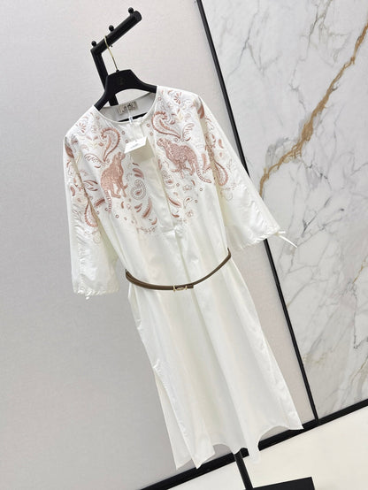 Herm 25fw embroidered dress