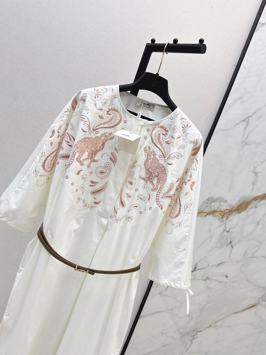 Herm 25fw embroidered dress