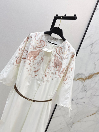 Herm 25fw embroidered dress