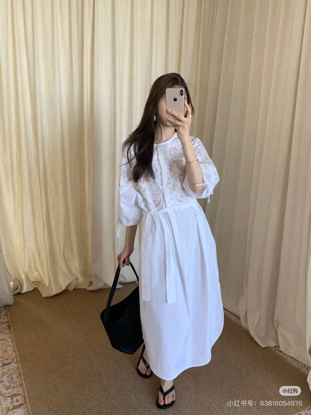 Herm 25fw embroidered dress