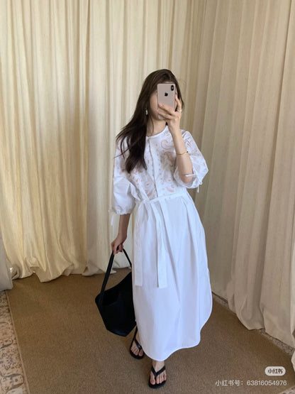 Herm 25fw embroidered dress