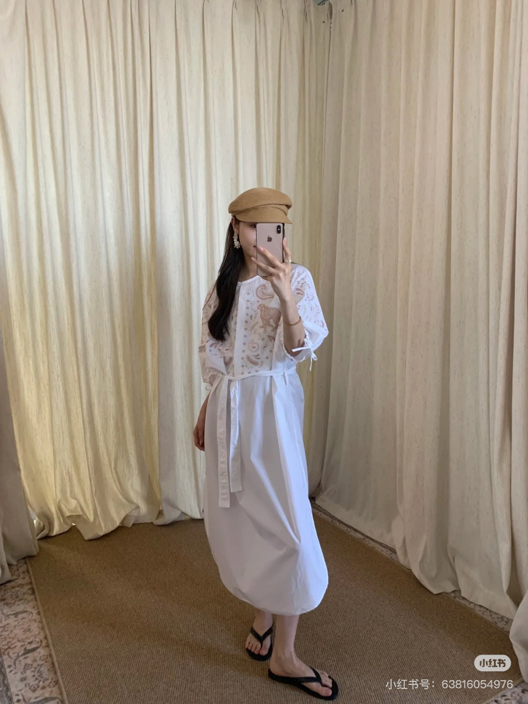 Herm 25fw embroidered dress