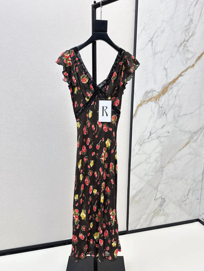 RL 25ss silk dress