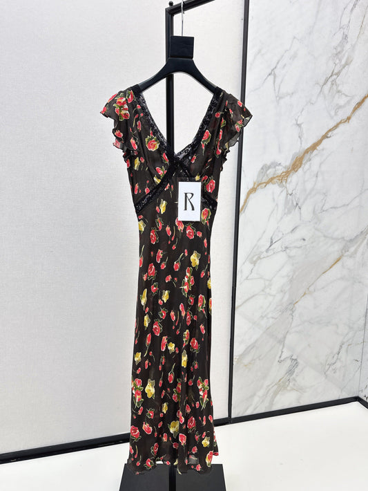 RL 25ss silk dress