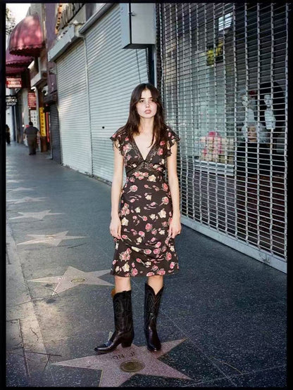 RL 25ss silk dress