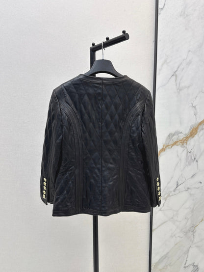 Bal 25fw leather jacket