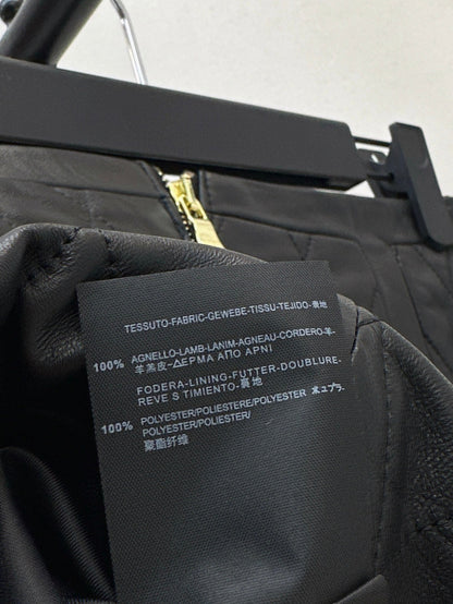 Bal 25fw leather skirt