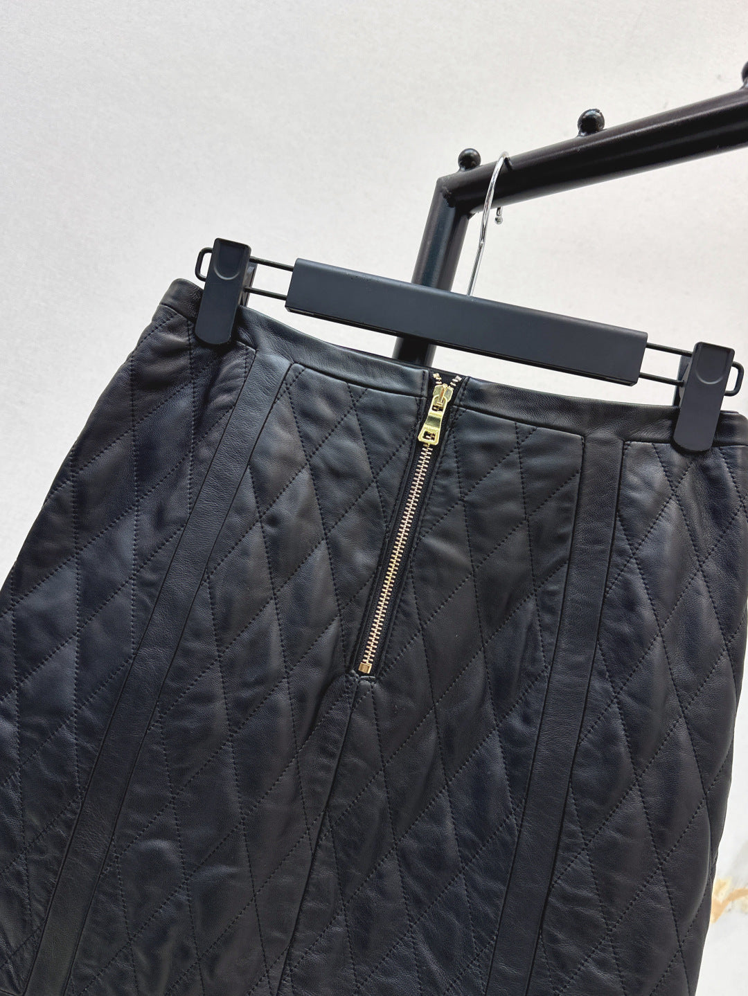 Bal 25fw leather skirt