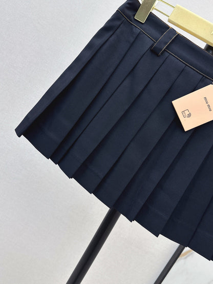 Miu 25ss pleated skirt