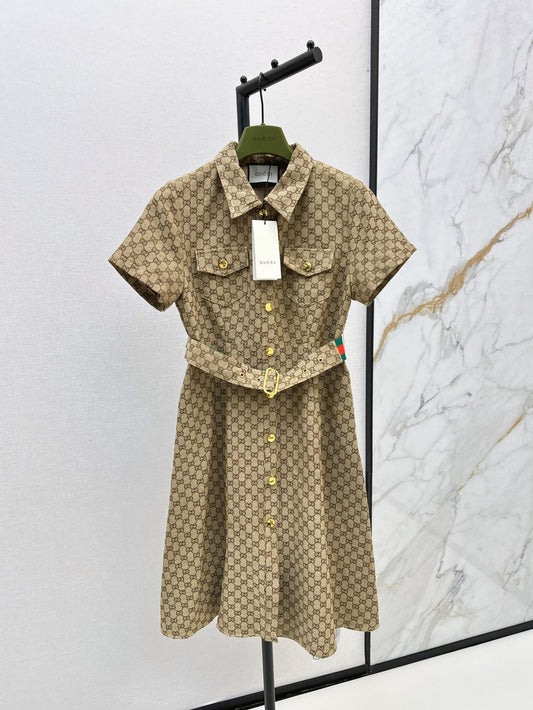 Guc 25ss jacquard dress
