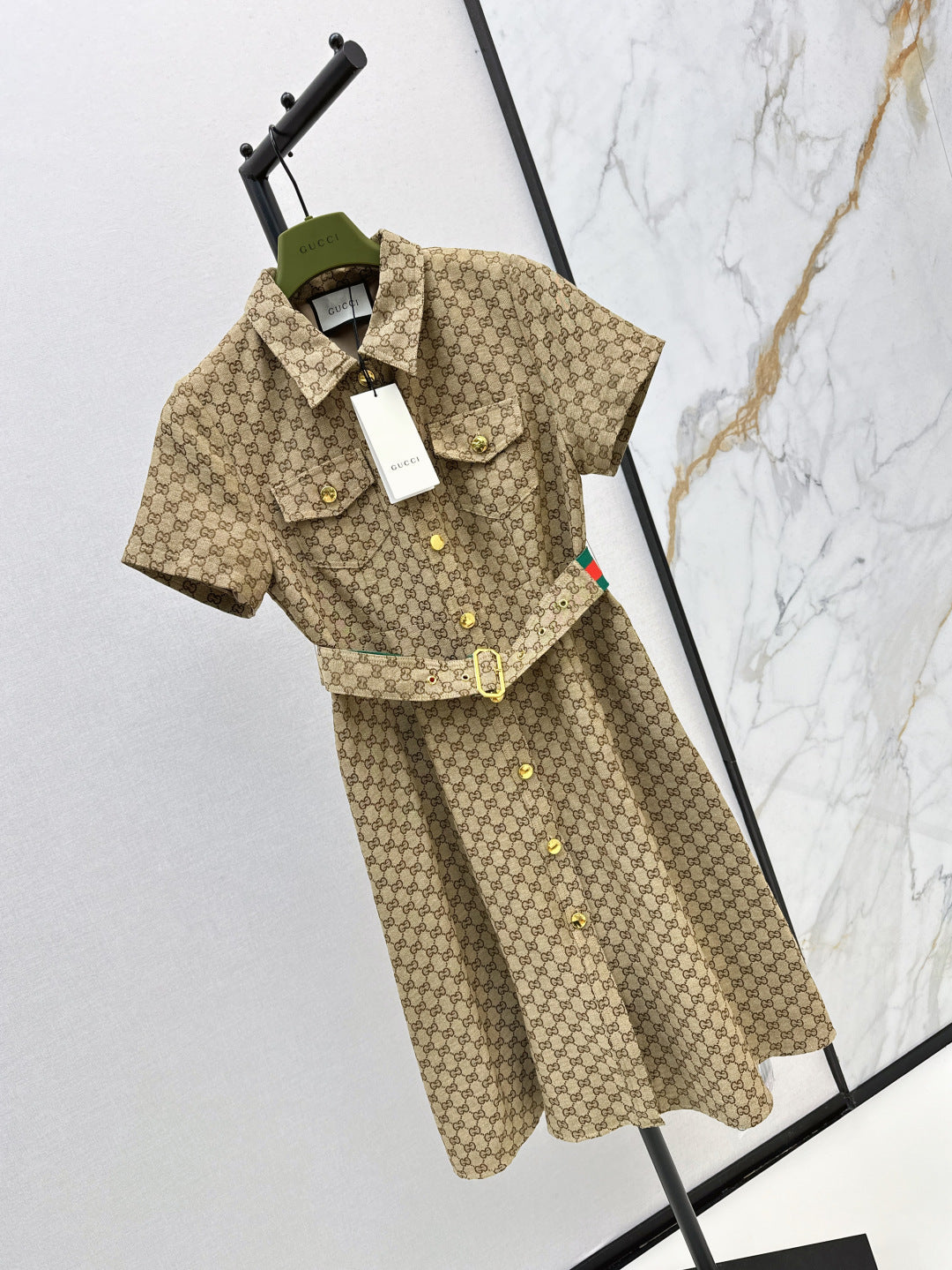Guc 25ss jacquard dress