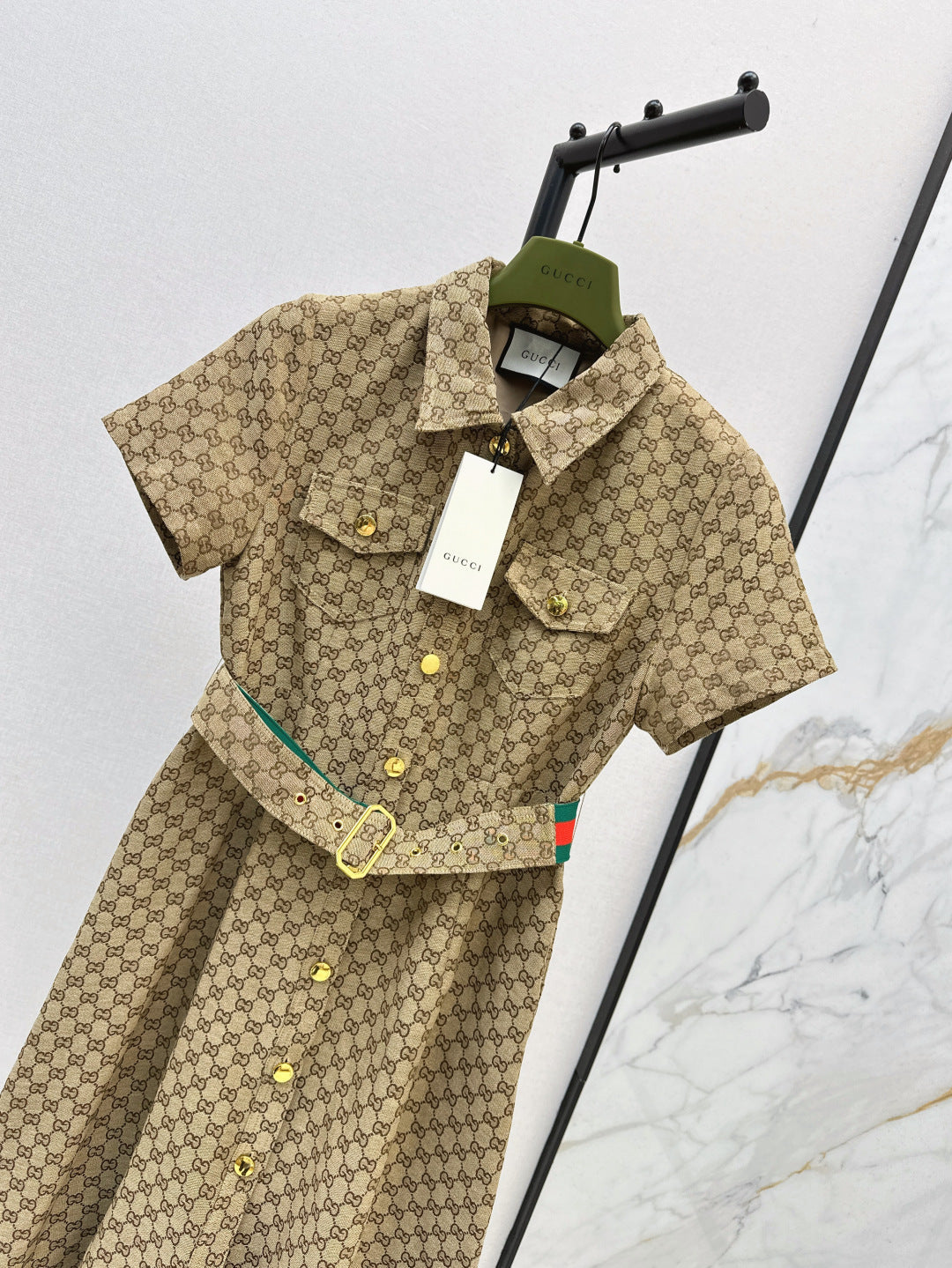 Guc 25ss jacquard dress