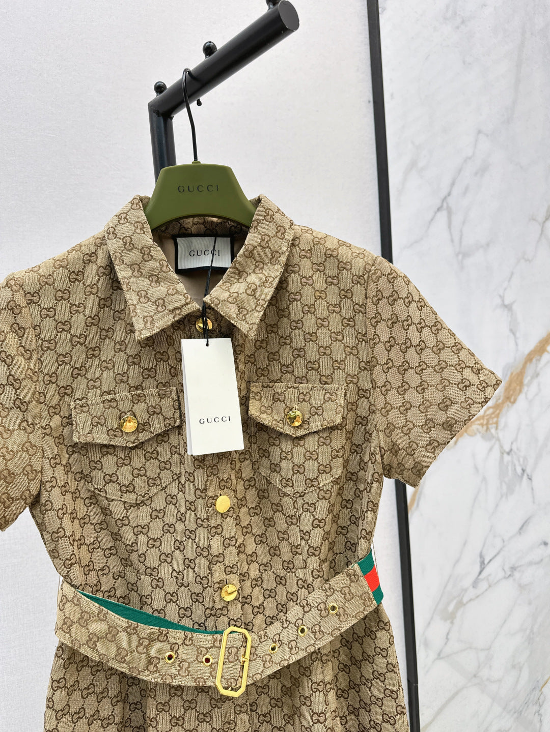 Guc 25ss jacquard dress