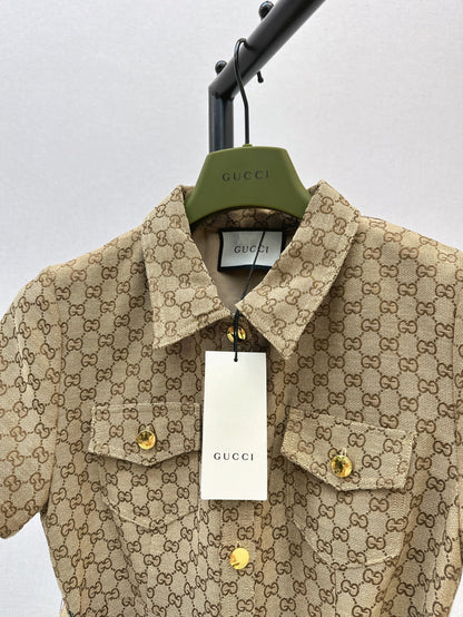 Guc 25ss jacquard dress