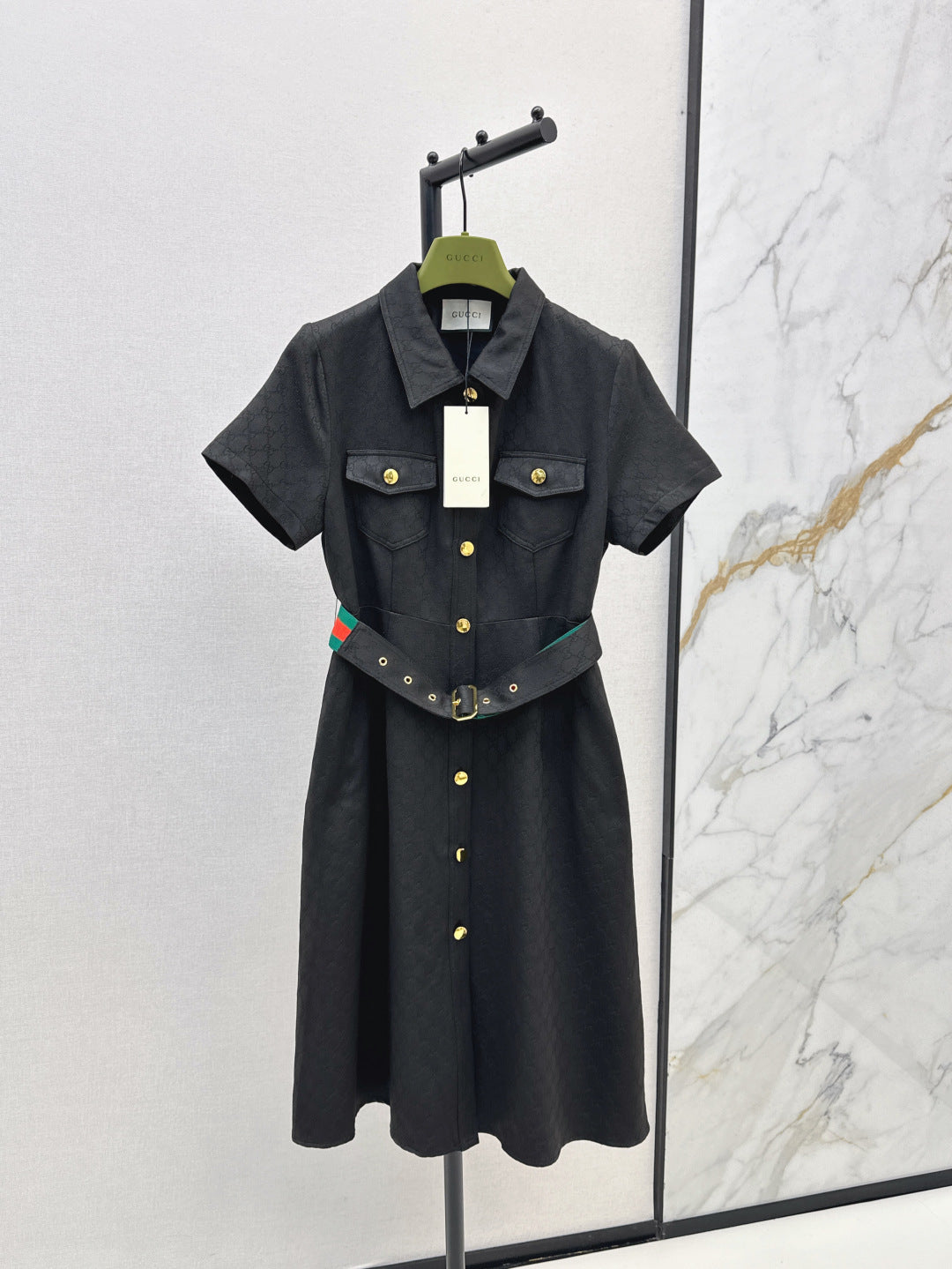 Guc 25ss jacquard dress