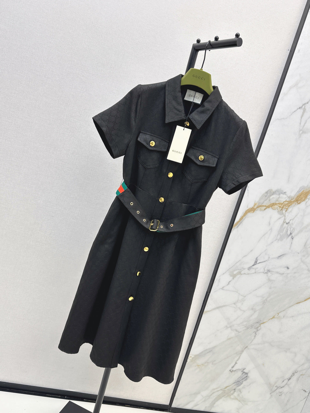 Guc 25ss jacquard dress