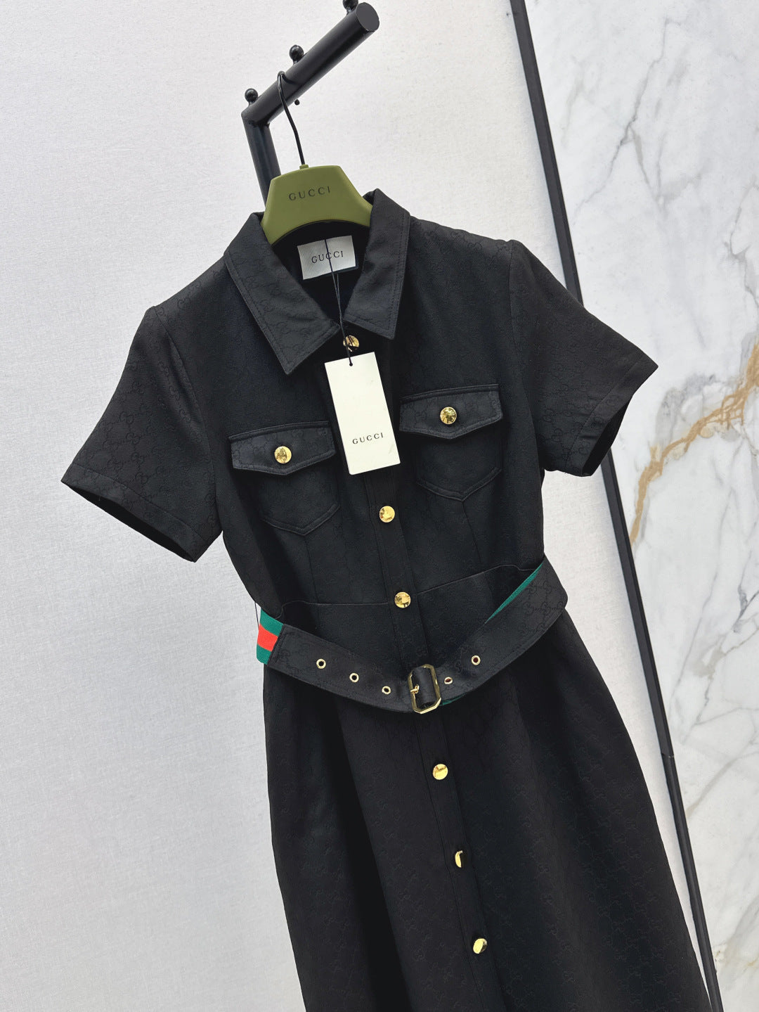 Guc 25ss jacquard dress