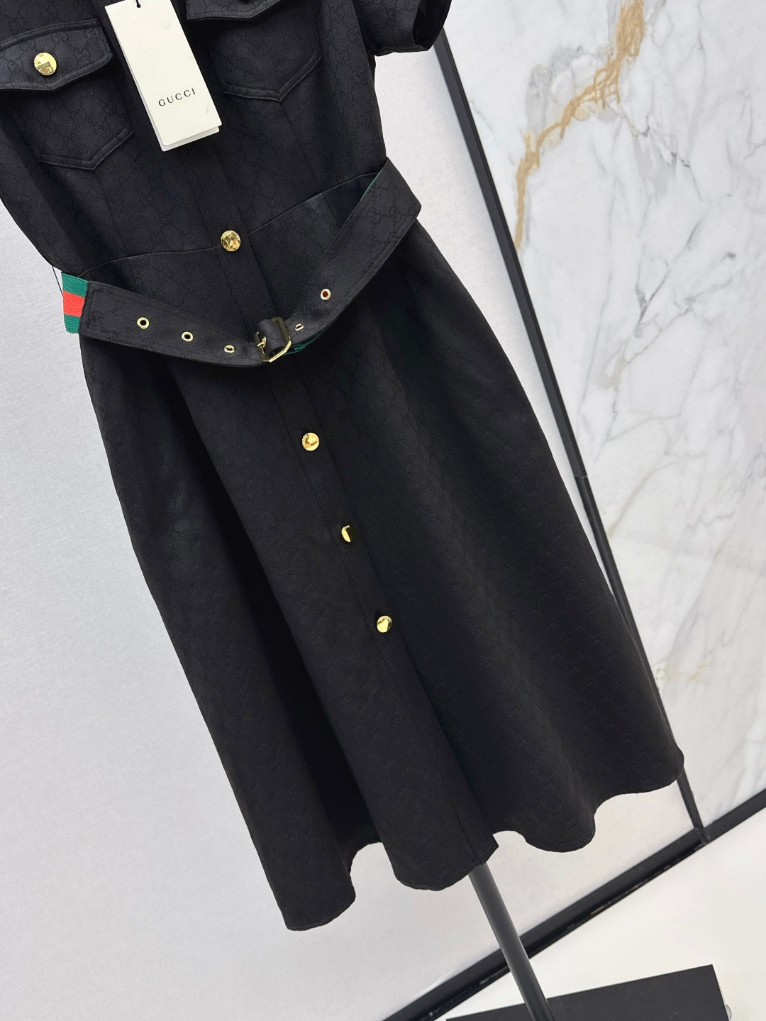 Guc 25ss jacquard dress