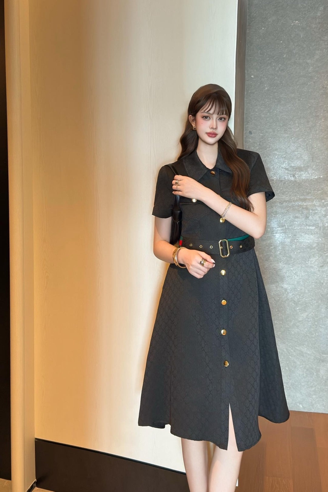 Guc 25ss jacquard dress
