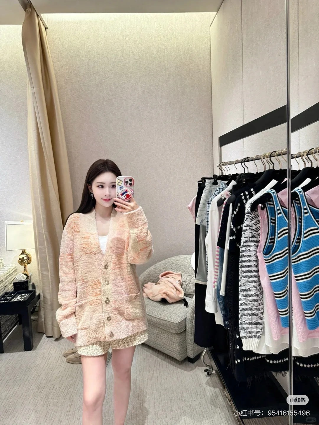 Chan 25fw knitted cardigan