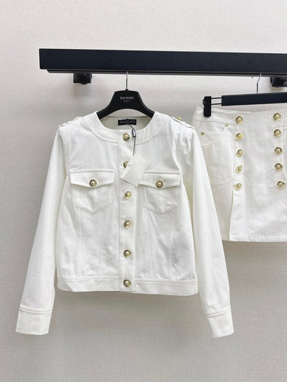 Bal 25fw denim suit