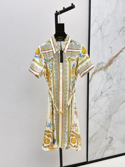 Vers 25ss printed dress
