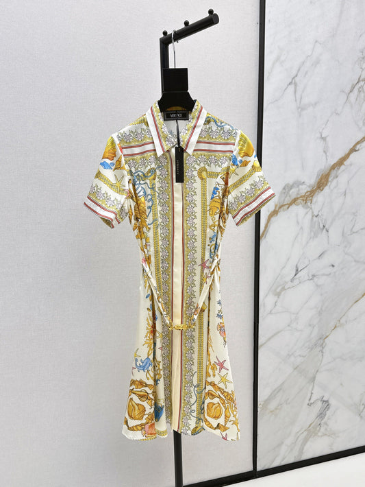 Vers 25ss printed dress