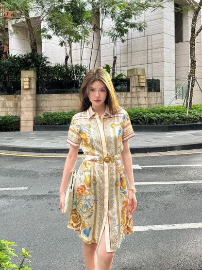 Vers 25ss printed dress