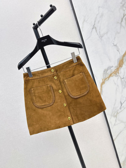 Celi 25fw suede skirt