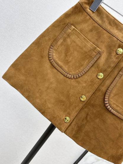 Celi 25fw suede skirt