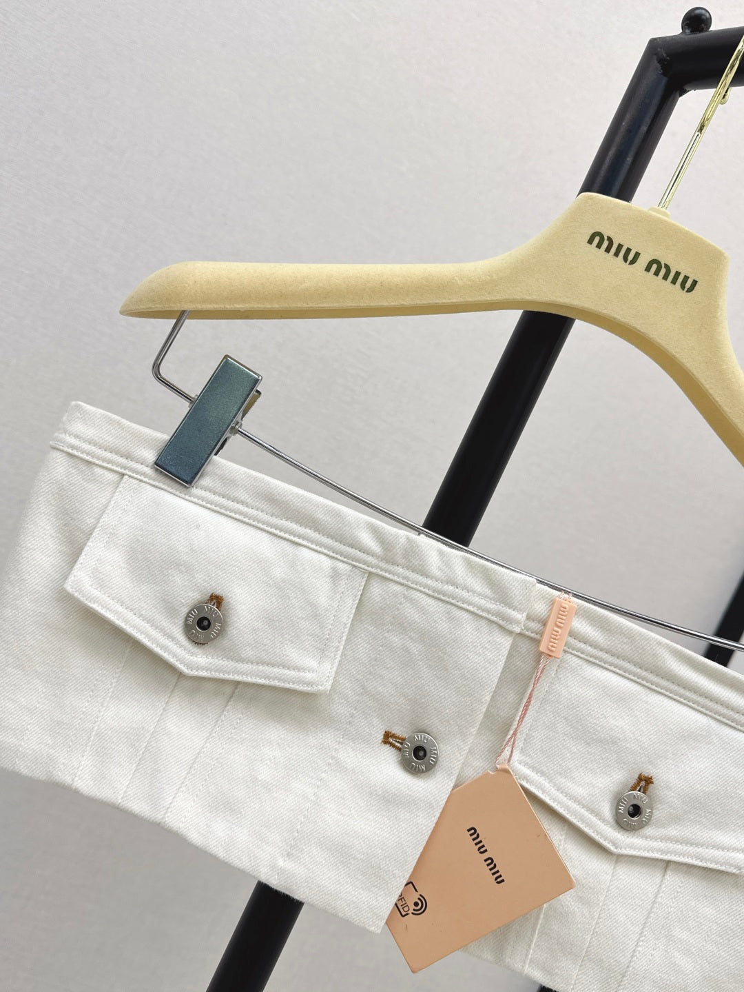 Miu 25fw denim tube top