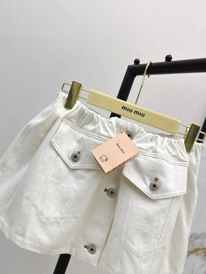 Miu 25fw denim skirt