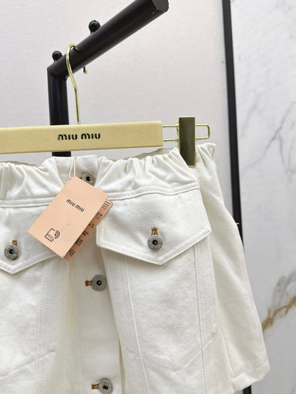 Miu 25fw denim skirt