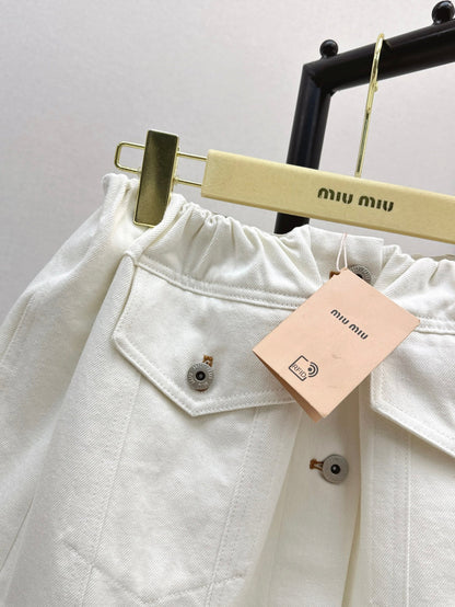 Miu 25fw denim skirt