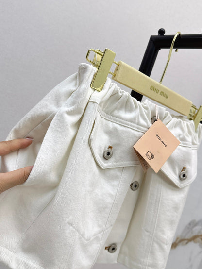Miu 25fw denim skirt