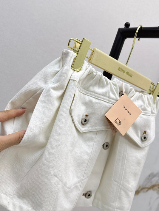 Miu 25fw denim skirt