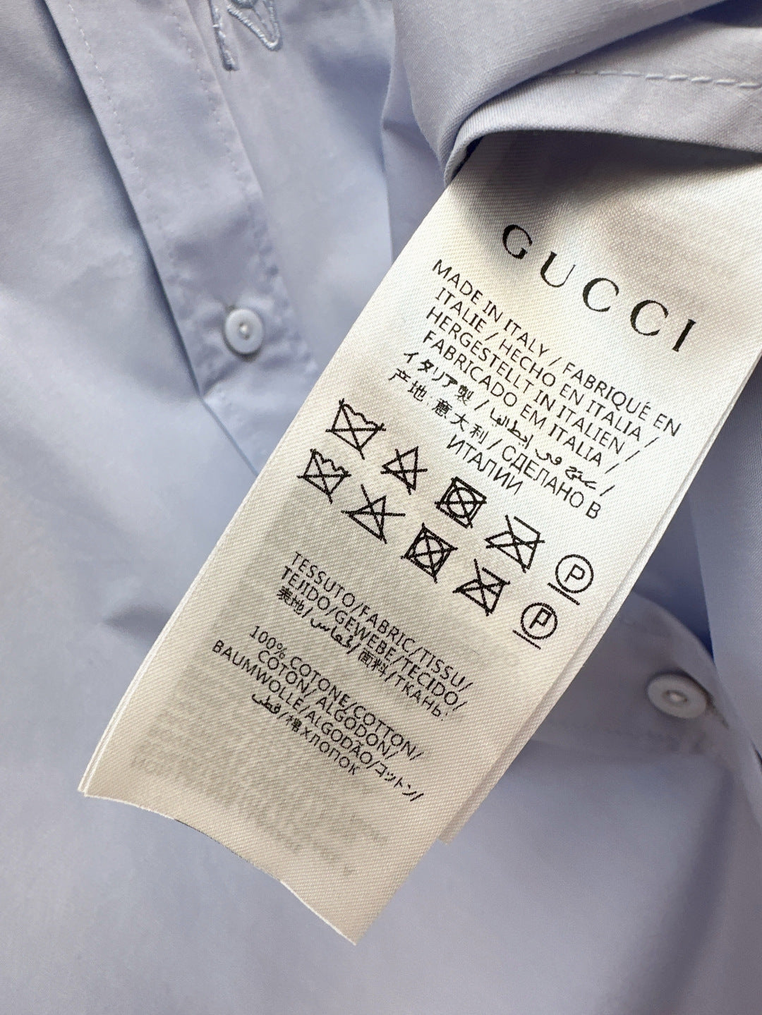 Guc 25fw embroidered shirt