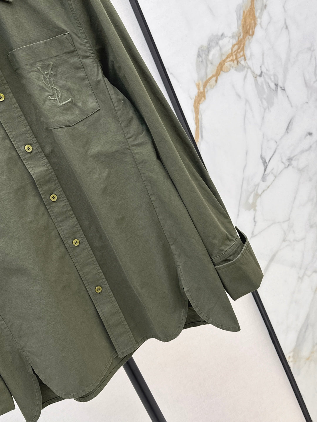 Saint lau 25fw embroidered shirt