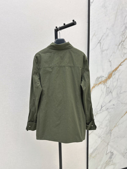 Saint lau 25fw embroidered shirt