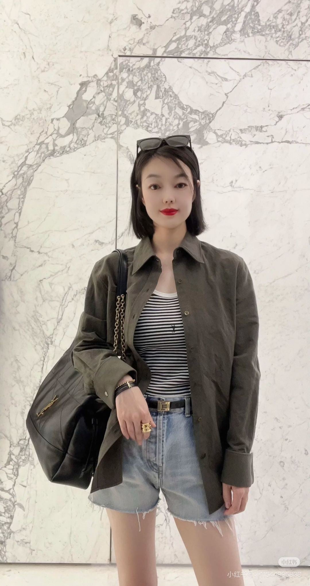 Saint lau 25fw embroidered shirt