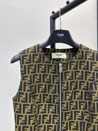Fend 25fw jacquard dress