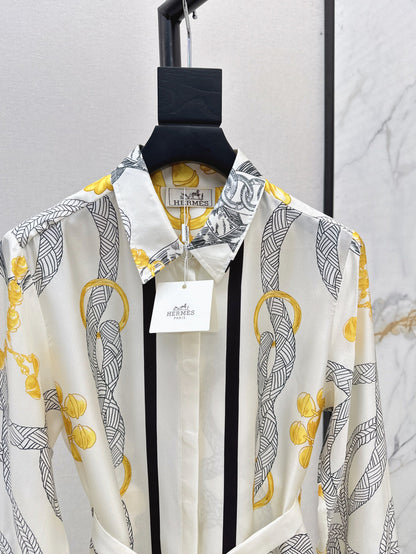 Herm 25ss silk dress