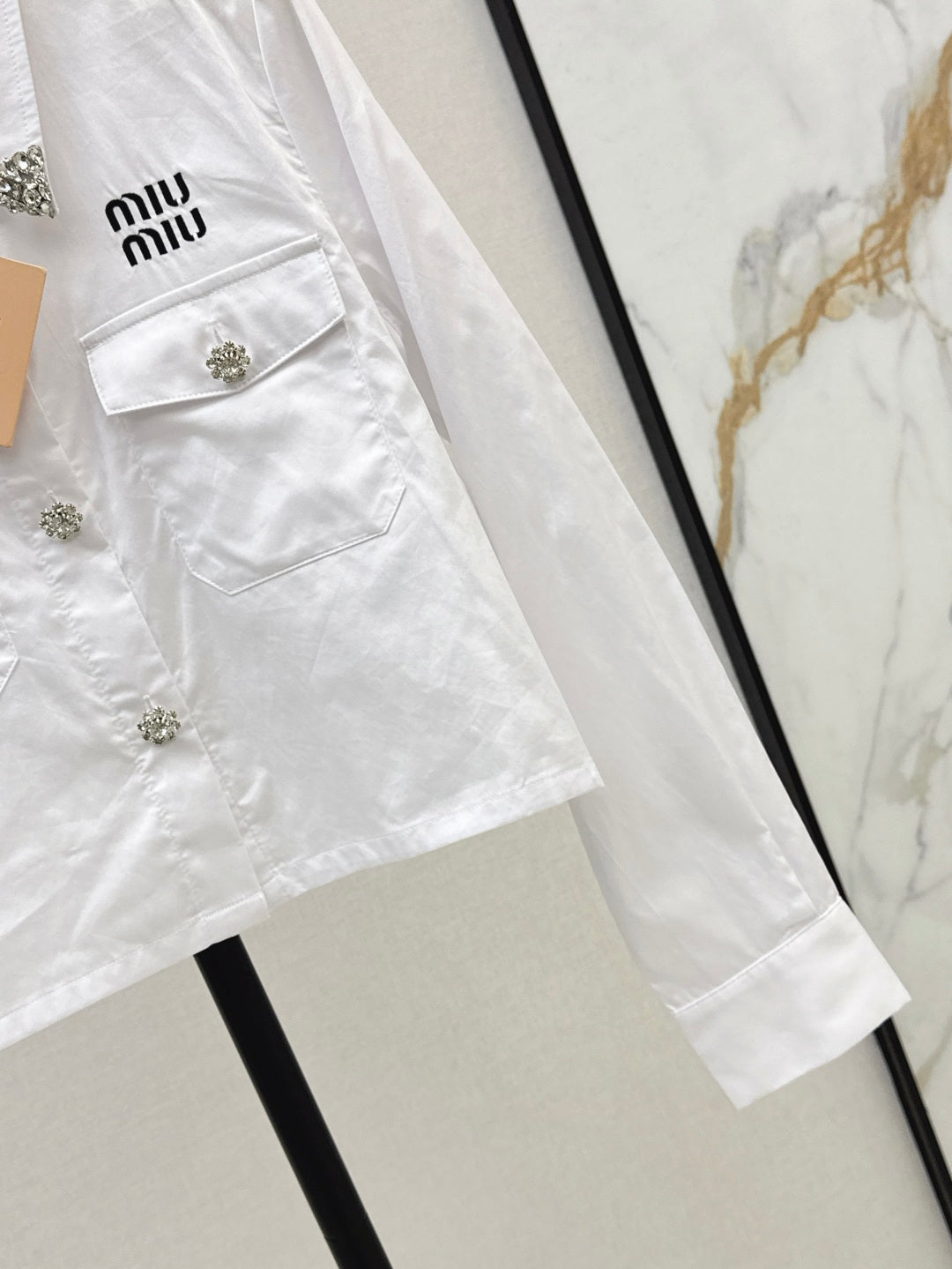 Miu 25fw embroidered shirt